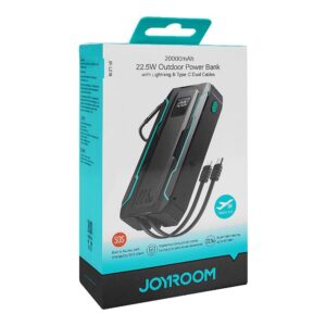 JOYROOM JR-L018 22.5W Power Bank with Dual Cables 20000mAh-Black