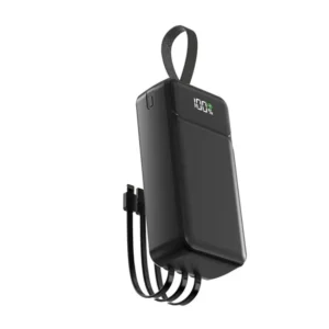 Aspor A317 22.5w 30000mah Fast Charging Power Bank With 3 Cables Black