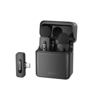 BOYA BY-V30 2.4 GHz Dual-Channel Wireless Microphone with Charging Case For Andriod Type C