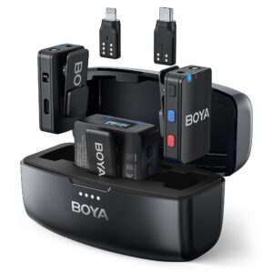 BOYAMIC All-in-One Dual Wireless Mic with On-Board Recoding