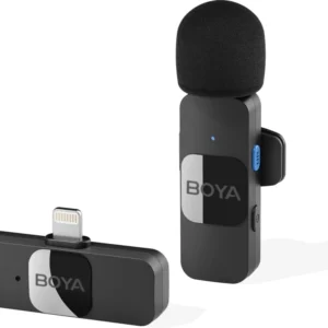 BOYA BY-V1 Wireless Microphone System, Omnidirectional for IOS Devices